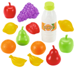 M&auml;nguk&ouml;&ouml;gi tarbed, puuviljakomplekt Ecoiffier Fruits And Vegetables, mitmev&auml;rviline