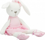 Pehme m&auml;nguasi Rabbit In Dress, valge v./roosa v., 42 cm