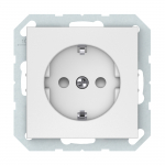 Pistikupesa Vilma QR1000 RP16-002-22, maandusega, matt valge v.