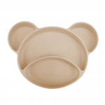 Libisemisvastane plaat Canpol Babies Bear, 6+ kuud, silikoon, beež v.