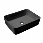 Vannitoa kraanikauss Invena Nyks CE-11-005-C, keraamiline, 47.5 cm x 37 cm x 13 cm, must v.