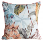 Dekoratiivpadjap&uuml;&uuml;r Premium Arleta, roosa v./beež v./roheline v., 60 cm x 60 cm