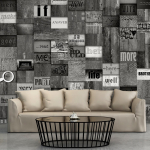 Tapeet Artgeist Mosaic Of Words WSR10M752, 1000 cm x 50 cm