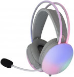 Juhtmega m&auml;nguri peakomplekt White Shark GH-2342 Firefly, valge v.