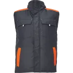 Vest meeste Cerva Max Vivo, must v./oranž v., XL suurus