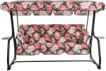 Aiakiik Patio Parma Black Edition, must v./roheline v./roosa v., 209 cm x 132 cm x 156 cm