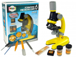 Mikroskoop lastele, koos tarvikutega Lean Toys Scientific, kollane v.