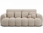 Diivanvoodi Cotonn Calmora, beež v., 256 x 119 cm x 105 cm