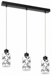 Valgusti lagi Spot-Light Ravio, E27, 3 x 60 W, must v.