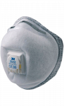 Respiraator, koos ventiiliga 3M 9928 FFP2, hall, 10 tk