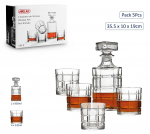 Viskiklaaside komplekt Anitex, klaas, 0.95 l, 5 tk