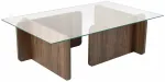 Kohvilaud Nordure Flavio, pruun v., 65 cm x 105 cm x 30 cm