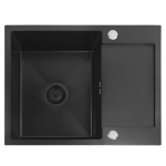 K&ouml;&ouml;givalamu Rea Paul, roostevaba teras, 60 cm x 48 cm x 18.5 cm, must v.