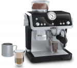 Laste majapidamisseade, kohvimasin Adamigo DeLonghi Barista Coffee, must v./hall v.