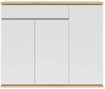 Kummut Yamael, tamm v./valge v., 112 cm x 135 cm x 38 cm