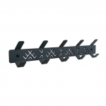 Seinale kinnitatav riidepuu Glori Ir Ko PK455-R3, 8 cm, antratsiithall