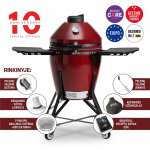 Grill Kamado Bono MEDIA EVO 22, punane v., 79 cm