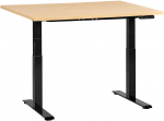 Arvutilaud reguleeritava k&otilde;rgusega Beliani Destines, 120 cm x 60 cm, 63 - 128 cm, pruun v./must v.