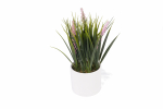 Kunstlilled vaasis Domoletti, roheline v./roosa v., 29 cm x 15 cm