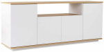 Konsoollaud Kalune Design Arista, tamm v./valge v., 44.5 cm x 180 cm x 75 cm