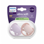 Luttide komplekt Philips Avent Ultra Soft, 6+ kuud, roosa v./violetne v.