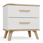 &Ouml;&ouml;kapp Olympo 2S, valge v./artisan oak v., 47 cm x 45 cm x 30 cm