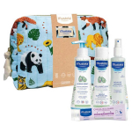 Kehahoolduskomplekt, niisutav/naha puhastamiseks, lastele Mustela Jungle, 5 tk