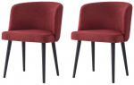 Toolide komplekt Kalune Design Soft 4109 V2 974NMB1914, matt, must v./punane v., 57 cm x 57 cm x 81 cm, 2 tk
