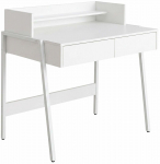 Kirjutuslaud sahtlitega Akord Furniture Factory Flux, 48 cm x 78 cm, 95 cm, valge v.