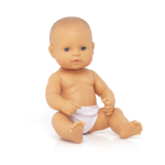 Beebinukk Miniland Caucasian Girl, 32 cm, pruunikas v.