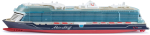 M&auml;ngulaev Siku Mein Schiff Relax 1731, 1:1400, sinine v.