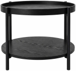Kohvilaud Akord Furniture Factory Riva, must v., 51 cm x 51 cm x 40 cm