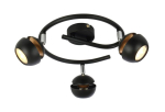Valgusti lagi Candellux Lighting Boni 98-66596, GU10, 3000 &deg;K, 3 x 3 W, must v. / must v.