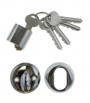 Lukusilinder Fiskostar SS701+SSK256, skandinaavia t&uuml;&uuml;pi (ovaalsed), 31 mm