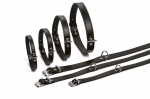 Kaelarihm koertele Beeztees, must v./roostevaba teras v., 420 mm x 16 mm