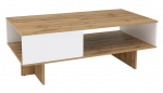 Kohvilaud Zele, tamm v./valge v., 120 cm x 60 cm x 45.5 cm