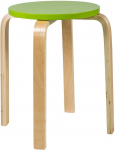 Taburet Home4you Sixty-1, pruun v./roheline v., 41 cm x 41 cm x 45 cm