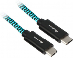 Juhe Sharkoon USB-C To USB-C USB-C, USB-C, 0.5 m, sinine/must