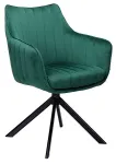 S&ouml;&ouml;gitoa tool Azalia Velvet, matt, must v./roheline v., 44 cm x 61 cm x 86 cm