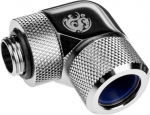 &Uuml;leminek BitsPower Silver Shining Advanced Rotary G1/4" 90-Degree Multi-Link Adapter For OD 14MM, h&otilde;be v.