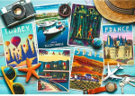 Pusle Trefl Holiday Postcards 10714, 68.3 cm x 48 cm, 1000 tk, mitmev&auml;rviline
