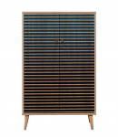 Kapp Kalune Design Multibox 222, sinine v./pruun v., 36 cm x 80 cm x 127 cm