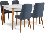 S&ouml;&ouml;gitoa komplekt Kalune Design Costa 1048 - 1 AB, valge v./m&auml;nni v./tumesinine v.