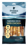 Koeramaius Prima Dog Twisted Stick, kanaliha, 0.1 kg, 11 tk