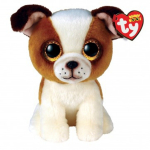 Pehme m&auml;nguasi Meteor Hugo Dog, pruun/valge, 15 cm