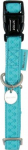 Kaelarihm koertele Zolux Mac Leather, t&uuml;rkiissinine, 280 - 400 mm x 15 mm, 28-40