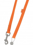 Koera rihm Zolux Mac Leather 435169ORA, oranž, 1.2m x 2.5cm