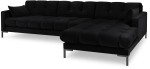 Nurgadiivan Micadoni Home Mamaia Velvet, must v., parem, 293 x 185 cm x 75 cm