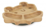 V&auml;ike taldrik Miniland ECO Frog, 0 kuud, bambus, pruun