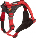 Koerte traksid Beeztees Harness, must v./punane v., 450 - 570 mm x 20 mm, S/M